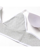 Комплект нижнего белья женский (топ, трусы) Collorista, серый, размер 44-46 - Фото 13