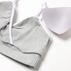 Комплект женский (топ, трусы) цвет серый, размер 42-44 - Фото 9