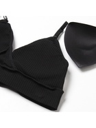 Комплект нижнего белья женский (топ, трусы) Collorista, чёрный, размер 46-48 - Фото 11