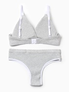 Комплект нижнего белья женский (топ, трусы) Collorista, серый, размер 44-46 - Фото 18