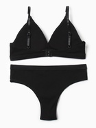 Комплект нижнего белья женский (топ, трусы) Collorista, чёрный, размер 44-46 - Фото 9