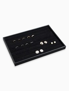 Подставка для колец 7 полос QF, 35×24×3 см, чёрная - Фото 1