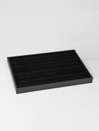 Подставка для колец 7 полос QF, 35×24×3 см, чёрная - Фото 5