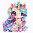 Пазлы фигурные детские «Сказочный единорожик», 75 деталей - Фото 4