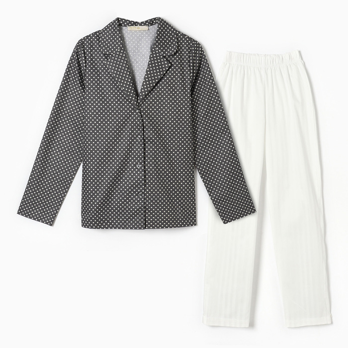 Пижама женская (рубашка, брюки) KAFTAN «Звезды», размер 40-42