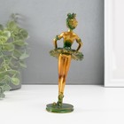 Сувенир полистоун "Балерина в зелёной пачке" 17х6,8х5,5 см - фото 9543493
