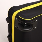 Чемодан детский 32 л (S) Sacvoyage, отдел на молнии, цвет чёрный/жёлтый - Фото 7