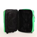 Чемодан детский малый 20", цвет зелёный/жёлтый - фото 23617132