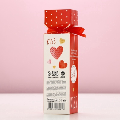 Набор бомбочек для ванны "I love you", 3 шт по 40 гр, аромат ягодный пирог