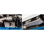 Защита емкости с AdBlue Rival для Sollers Atlant RWD МКПП 2022-н.в., алюминий 3 мм, с крепежом, штампованная - Фото 3