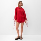 Костюм женский: блузка, шорты, MINAKU: Casual Collection, красный, размер 42 - Фото 5