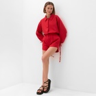 Комплект женский (блузка, шорты) MINAKU: Casual Collection цвет красный, р-р 44 - Фото 2