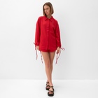 Комплект женский (блузка, шорты) MINAKU: Casual Collection цвет красный, р-р 44 - Фото 3