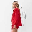Комплект женский (блузка, шорты) MINAKU: Casual Collection цвет красный, р-р 46 10177216