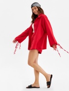 Костюм женский: блузка, шорты, MINAKU: Casual Collection, красный, размер 46 - Фото 6