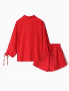 Костюм женский: блузка, шорты, MINAKU: Casual Collection, красный, размер 48 - Фото 13