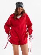 Костюм женский: блузка, шорты, MINAKU: Casual Collection, красный, размер 48 - Фото 8