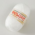 Пряжа для вязания "DeLuxe" 100% полипропилен 140м/50гр набор 2 шт - Белый - Фото 3