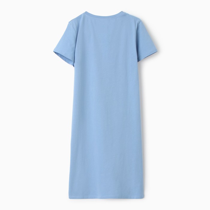Платье женское домашнее, цвет голубой, размер 46