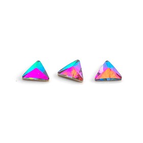 Стразы для дизайна ногтей TNL «Треугольник», хамелеон, 10 шт