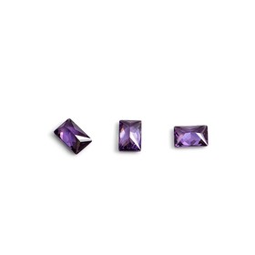 Кристаллы для объёмной инкрустации TNL «Багет», №1, фиолетовый, 10 шт