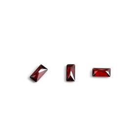 Кристаллы для объёмной инкрустации TNL «Багет», №2, рубиновый, 10 шт