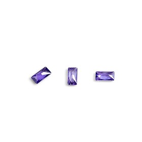 Кристаллы для объёмной инкрустации TNL «Багет», №2, фиолетовый, 10 шт