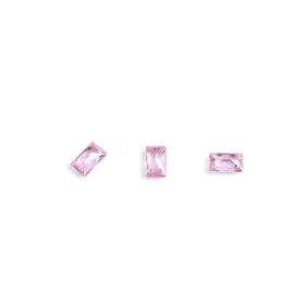 Кристаллы для объёмной инкрустации TNL «Багет», №3, розовый, 10 шт