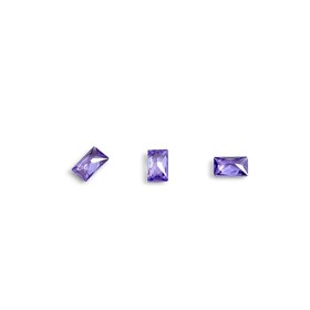 Кристаллы для объёмной инкрустации TNL «Багет», №3, фиолетовый, 10 шт