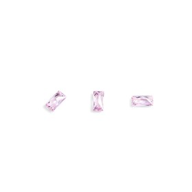 Кристаллы для объёмной инкрустации TNL «Багет», №4, розовый, 10 шт