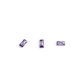 Кристаллы для объёмной инкрустации TNL «Багет», №4, фиолетовый, 10 шт