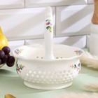 Конфетница «Корзиночка», 16.5×16.5×15 см, Семикаракорская керамика 1 сорт, Алдошина Л.В. - Фото 2