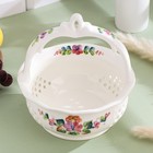 Конфетница «Корзиночка», 16.5×16.5×15 см, Семикаракорская керамика 1 сорт, Алдошина Л.В. - Фото 3