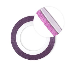 Нить для дизайна ногтей на клеевой основе TNL, 3 мм, перламутровая, розовая