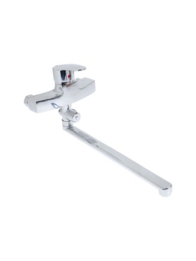 УЦЕНКА Смеситель для ванны ZEIN Z2740, излив 35 см, картридж 35 мм, с душевым набором, хром 10326036