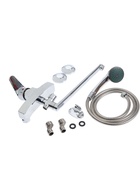 УЦЕНКА Смеситель для ванны ZEIN Z2740, излив 35 см, картридж 35 мм, с душевым набором, хром 10326036