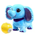 Игрушка мягкая Party Pets «Слонёнок Неша», интерактивная, с мячиком с функцией ходьбы - фото 110009217