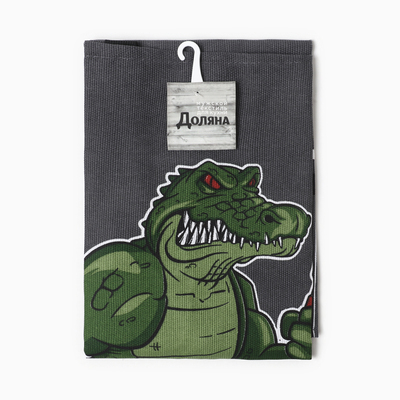 Фартук кухонный «Доляна. Главный на кухне», 70×60 см, рогожка, 100% хлопок, 160 г/м²