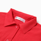 Костюм (рубашка и брюки) детский KAFTAN "Лен", размер 36 (134-140 см), красный - Фото 6