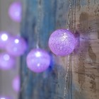 УЦЕНКА Гирлянда «Нить», 5 м, с насадками в виде шариков, IP20, 20 LED, 220 В, прозрачная нить, свечение белое - Фото 3