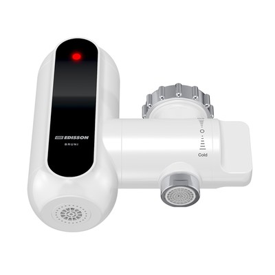 Водонагреватель EDISSON Bruni 3500, проточный, 3500 Вт, бело-чёрный