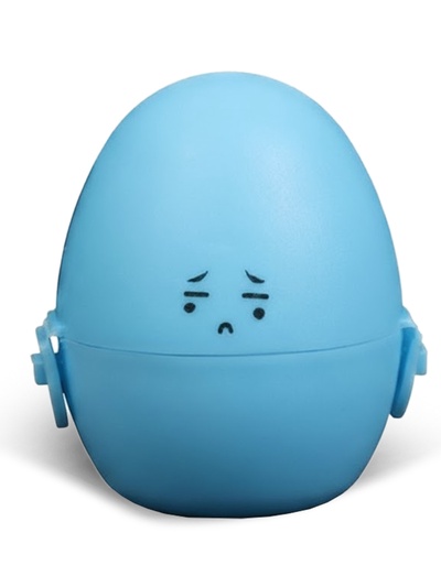 Мастурбатор EGG рельефный, в футляре для хранения, синий