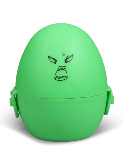 Мастурбатор EGG рельефный, в футляре для хранения, зеленый