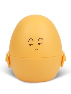 Мастурбатор EGG рельефный, в футляре для хранения, желтый - Фото 1