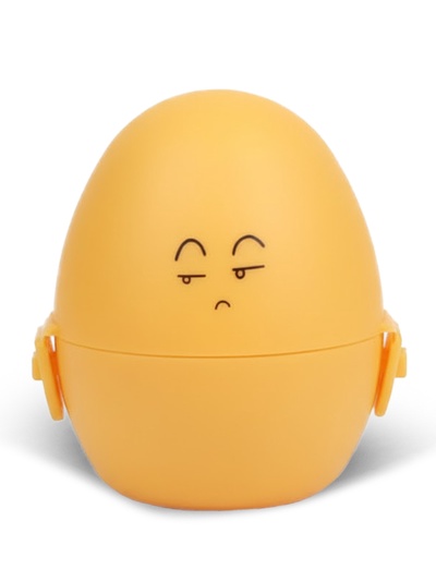Мастурбатор EGG рельефный, в футляре для хранения, желтый