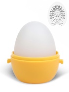 Мастурбатор EGG рельефный, в футляре для хранения, желтый - Фото 2