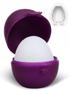 Мастурбатор EGG рельефный, в футляре для хранения, фиолетовый - Фото 2