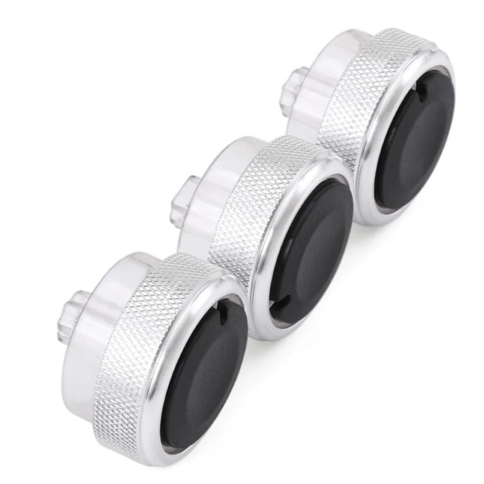 Ручка переключения климата, хром, набор 3 шт. - Фото 1