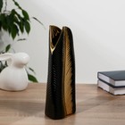 Ваза керамика настольная "Кэнди" изгиб, 25 см, чёрный - фото 23609901