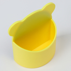 Магнитная универсальная подставка для маркеров и губок "Мишка" жёлтый цвет 4х9х10см - Фото 4